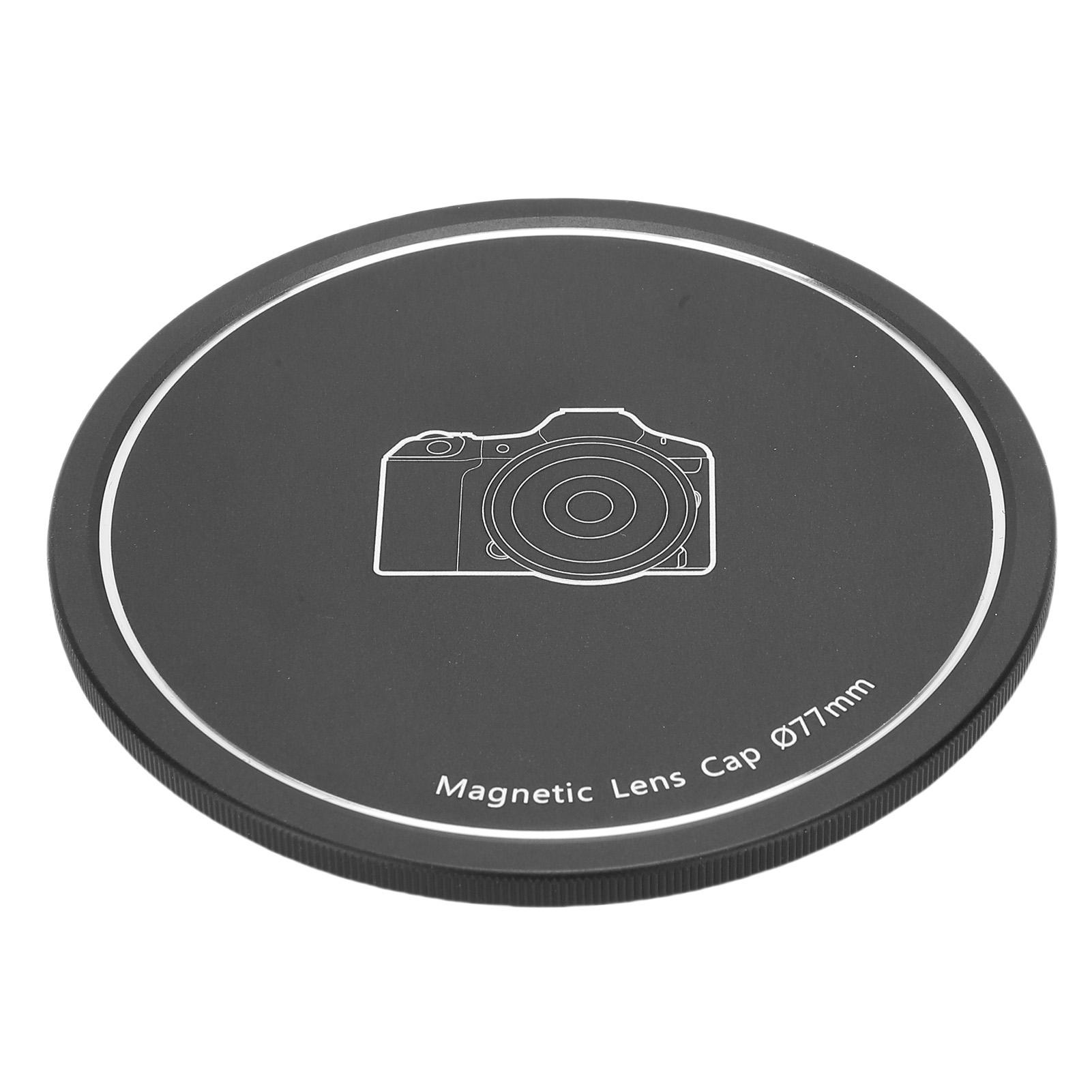 77mm Lens   Aluminum Alloy Magnetic and Thread Mount  ive Lens   Cover for Mirrorless Camera