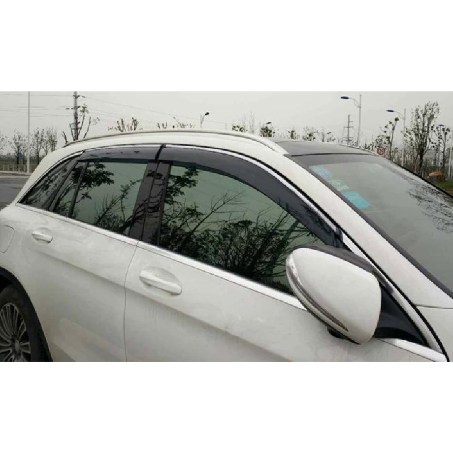For Toyota C-HR CHR 2016 2017 2018   Plastic Exterior Visor Vent Shades Window Sun Rain Guard Deflector 4pcs