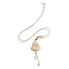 Song Dynasty Handmade Brocade Double-Sided Gourd Necklace for Women - Chinese Style Sweater Chain Accessories