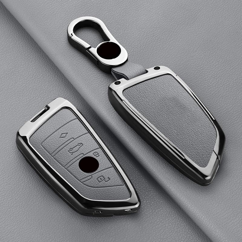 Zinc Alloy Car Key Cover For Bmw X1 X3 X4 X5 X6 X7 1 3 5 6 7 Series G20 G30 G11 F15 F16 G01 G02 F48 Key Chain Accessories