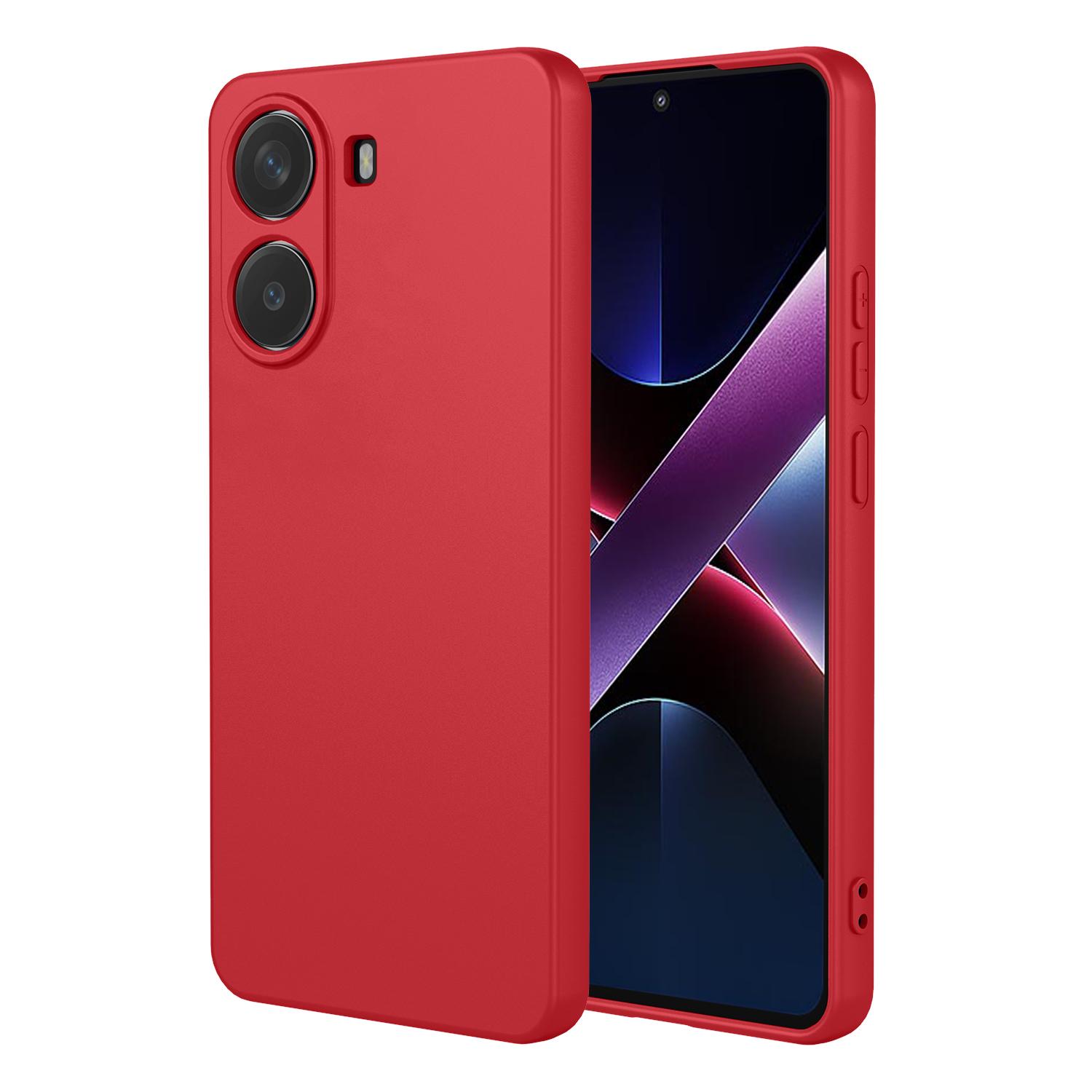 

For Xiaomi Poco X7 Pro 5G/Redmi Turbo 4 5G Case Soft TPU Shockproof Protective Phone Cover Red