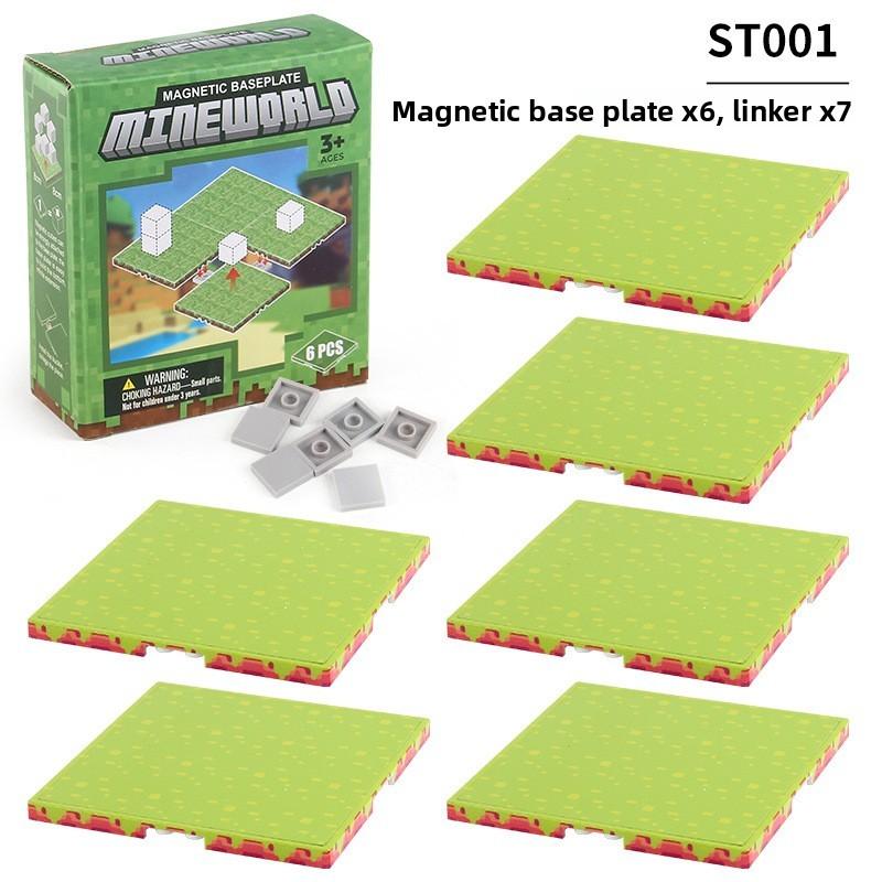 

Magnetic Puzzle Blocks Construction Set With Abs Plastic For Childrens Learning Activity StyleA