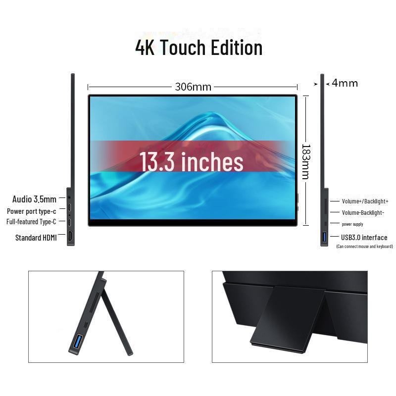 

Spot 15.6 4K портативный внешний дисплей для ноутбука, телефона, коммутатора, PS5