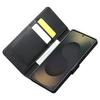QIALINO For Samsung Galaxy S25 Ultra Wallet Case Genuine Cow Leather Flip Stand Phone Cover