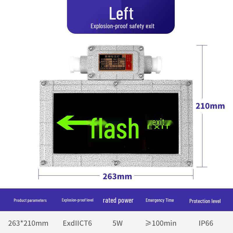 Outdoor Explosion-Proof LED Emergency Exit Sign