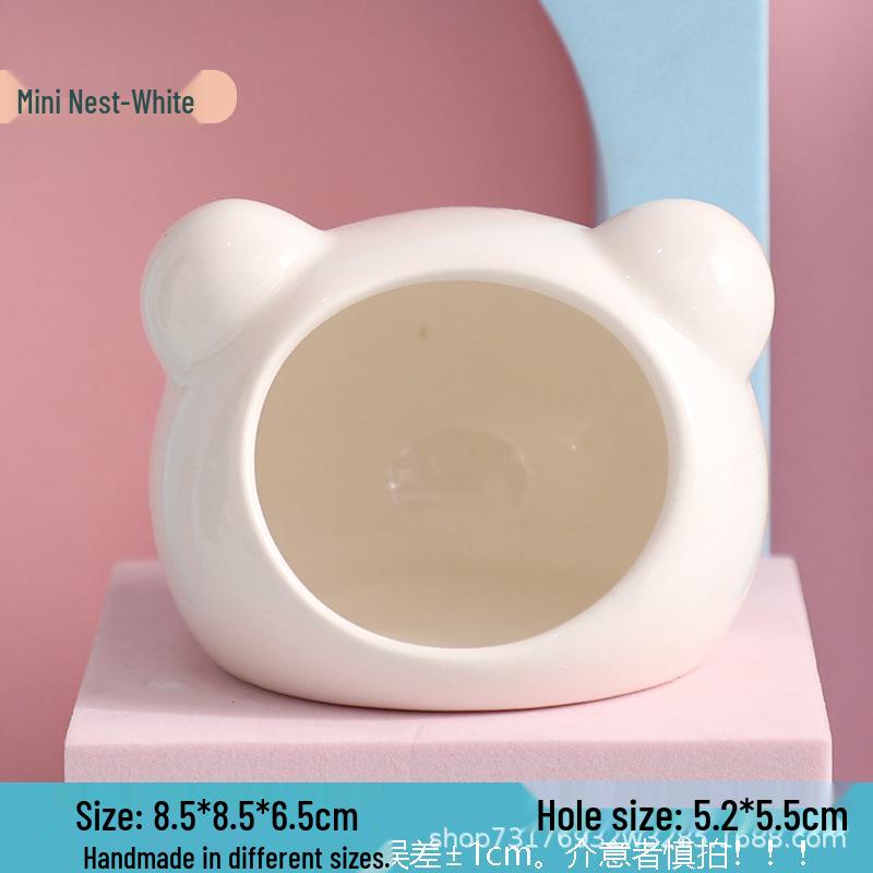 

Керамическое гнездо для хомяка с охлаждением для лета - Место для сна и отдыха для золотистых хомяков