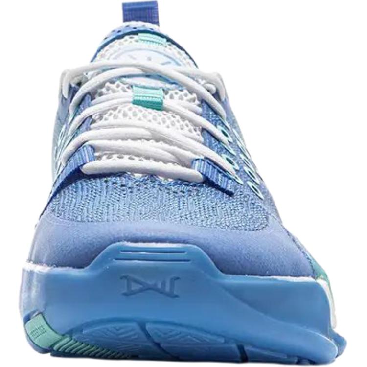 Li Ning YOUNG All City 12 V2 Slip Resistant Low Top Basketball Shoes Teal Blue Teenagers YKBV048-1