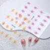 Thin & Durable Nail Stickers: Classic Silver Blush Gradient with Hearts & Stars Decals