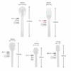 Shimojima Heiko Forks, Plastic, Clear, 12cm, Loose, 100 Pieces, 004513013