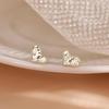 Heart-Shaped Crushed Ice Earrings for Women - 2026 Stylish and Versatile, Simple High-End Design