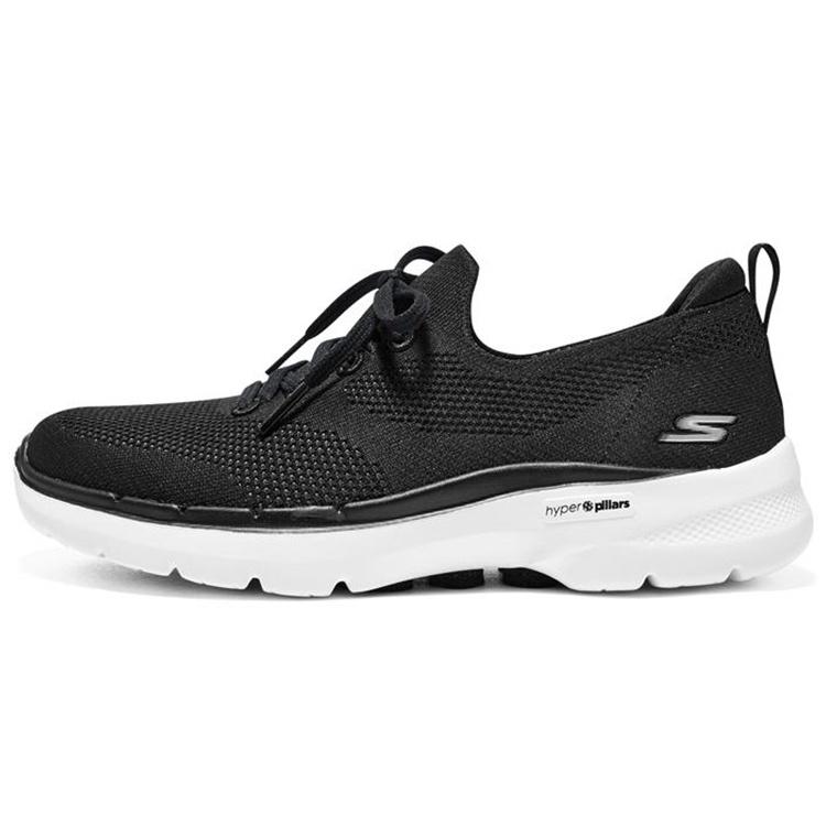 (WMNS) Skechers Go Walk 6 Hyper Burst  Black White  Women s 896136-BKW EU 35