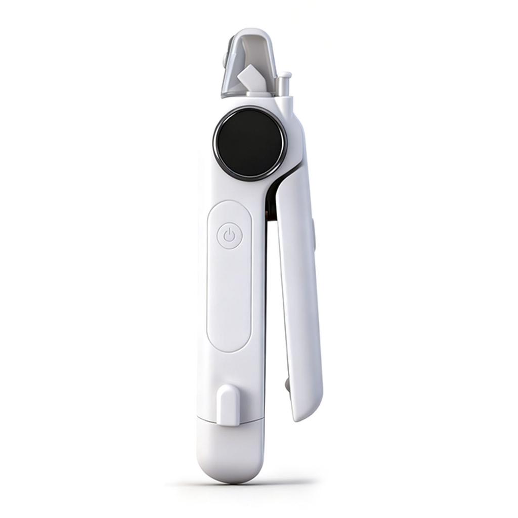 2-in-1 Electric Dog Nail Clippers Equipped with 2 LED Lights Pets Claw Trimmer Safety Protection for Small To Large Dogs