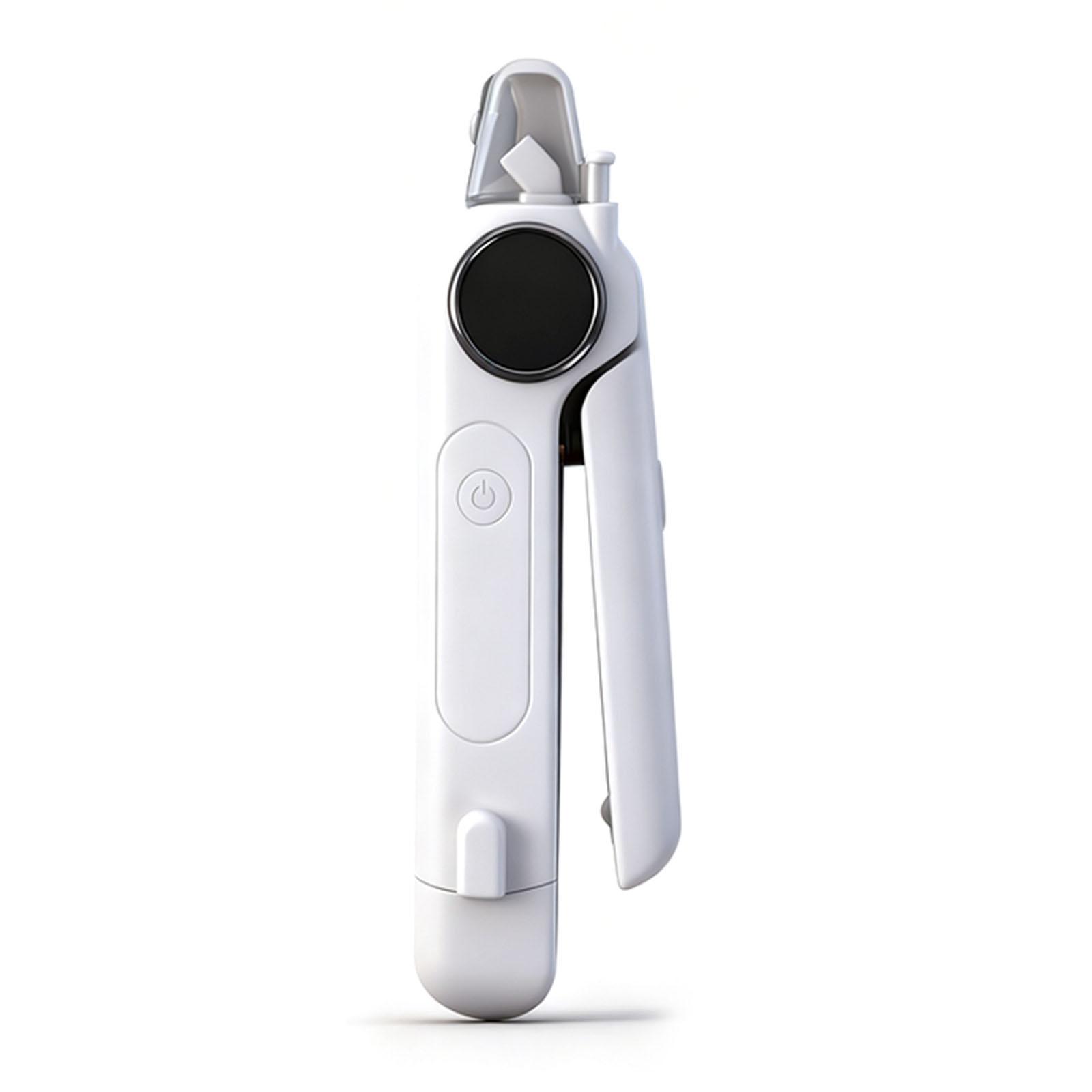 

2-in-1 Electric Pet Nail Clippers Equipped with 2 LED Lights Dog Cat Paw Nail Grinder Safety Protection Pet Nail Grooming Tools белый