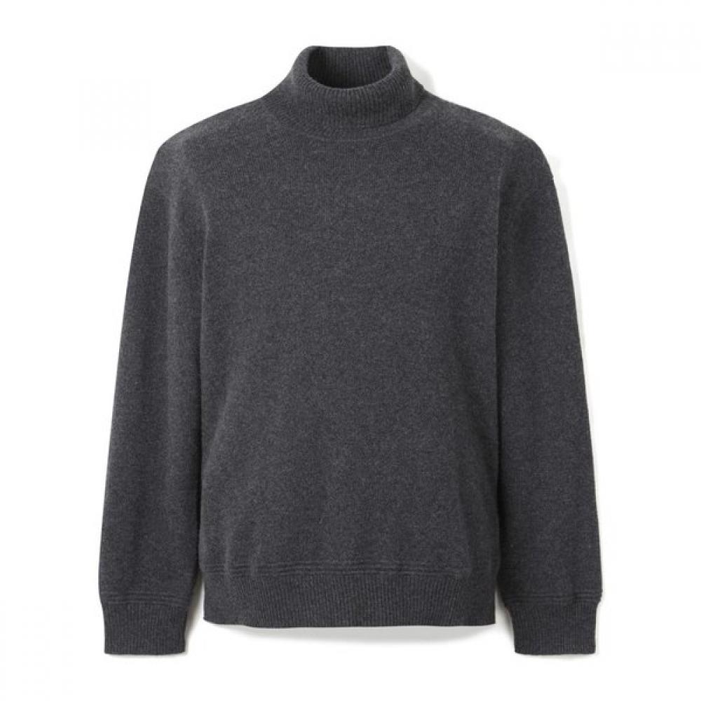 Cashmere Turtleneck Knit  Sawaw24601chx charcoal/95