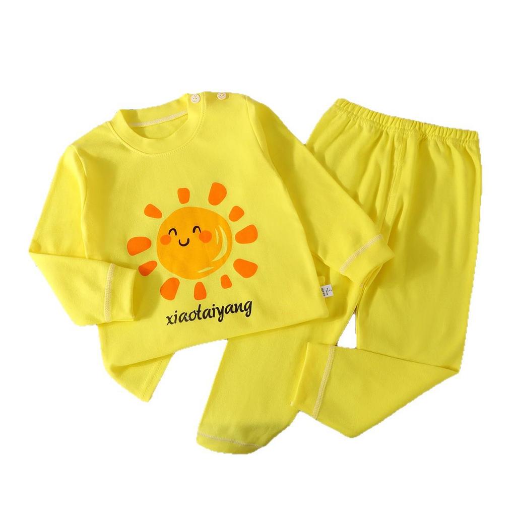 Pure Cotton Kids' Underwear Set: New Autumn Pajamas & Homewear for Boys and Girls