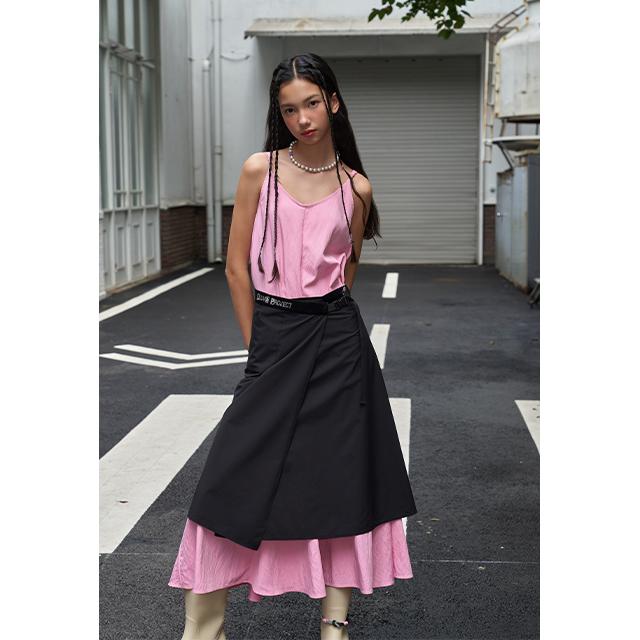 Rap (Rain) Lettering Band Wrap Skirt Aq7Ws860