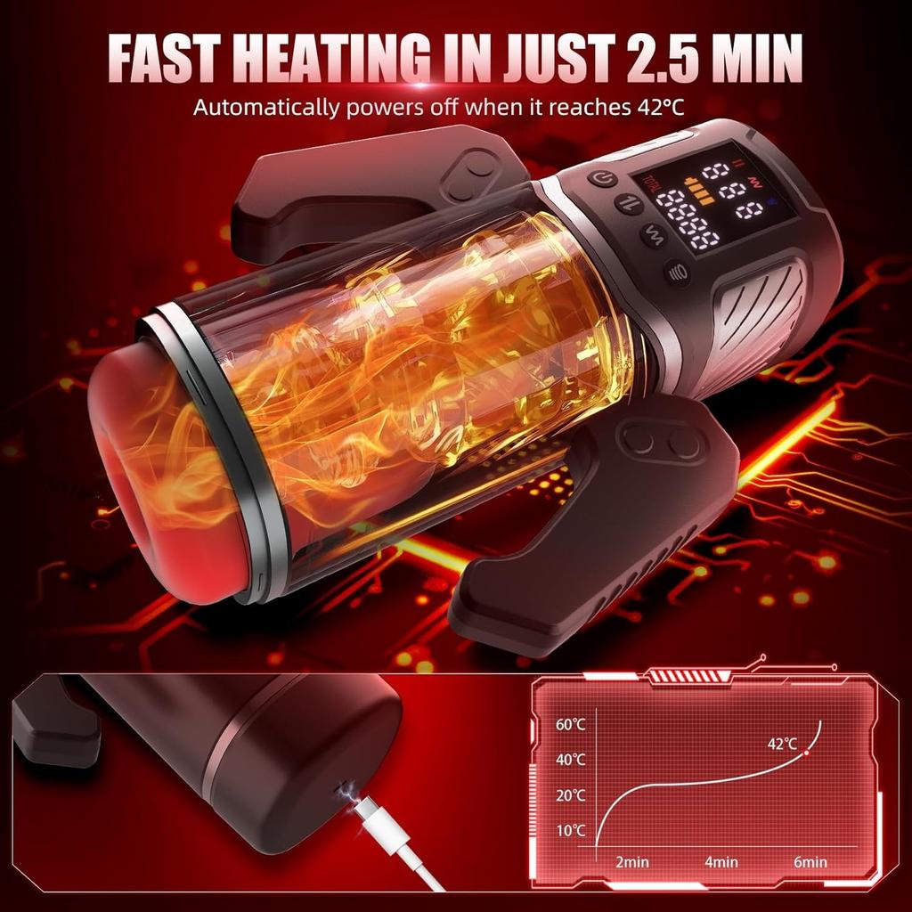Automatic Male Masturbator Vagina Masturbation Pocket Pussy  Blowjob Vibration Thrusting Masturbators Sex Toys For Men