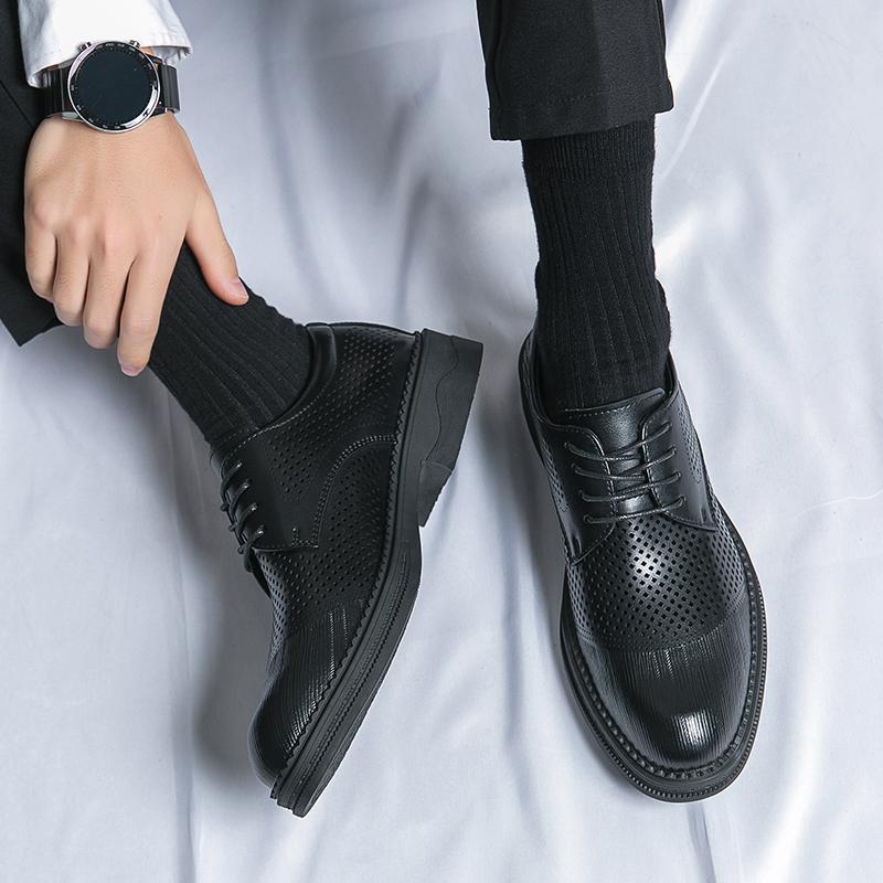 Breathable Formal Business Men's Shoes or HOT SALE Retro Design Styles Leisure Office Party Casual Adult Leather Shoes