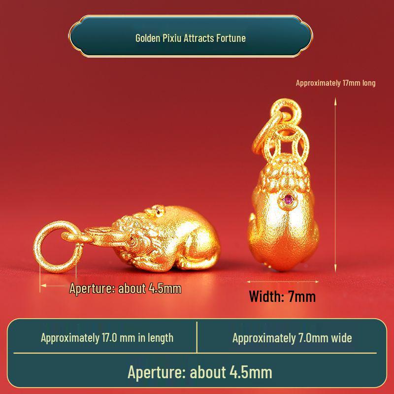 Year of the Horse Sand Gold Non-Fading Drip Oil Beaded DIY Bracelet and Jewelry Accessories.