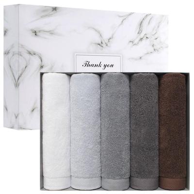 Modern Color 30 Count 170g 5-piece Hotel Towel Set Washcloth