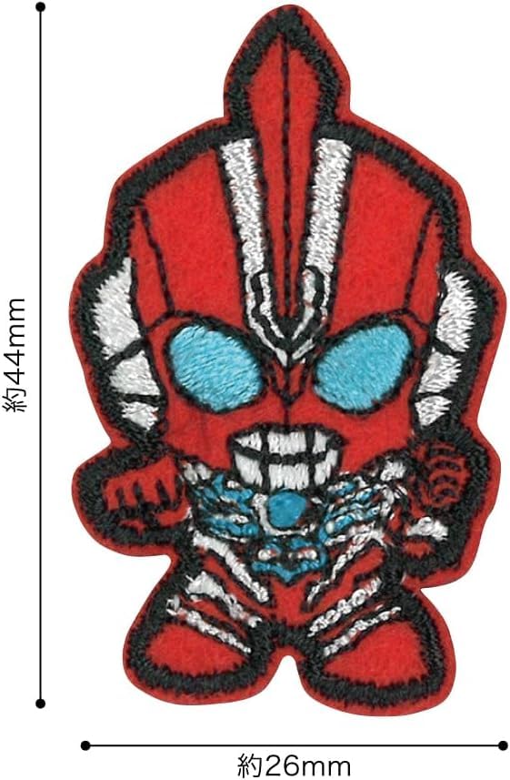 Pioneer Ultraman Omega Patch Sticker Iron-On Adhesive 1 Piece 44mm X 26mm PU3501-PU66.