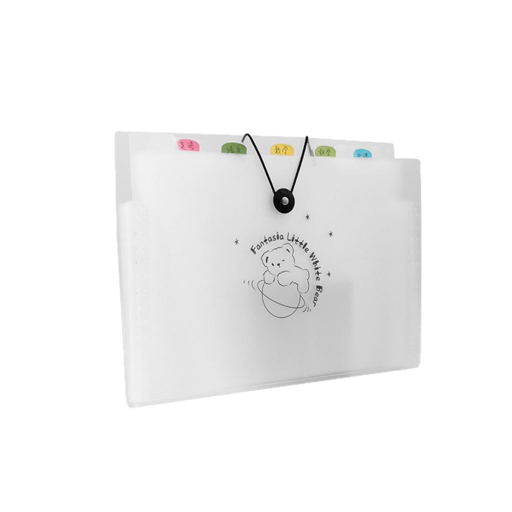 

Водонепроницаемая папка-органайзер формата А4 с 8 карманами, мультяшная сумка для документов, офис Bear