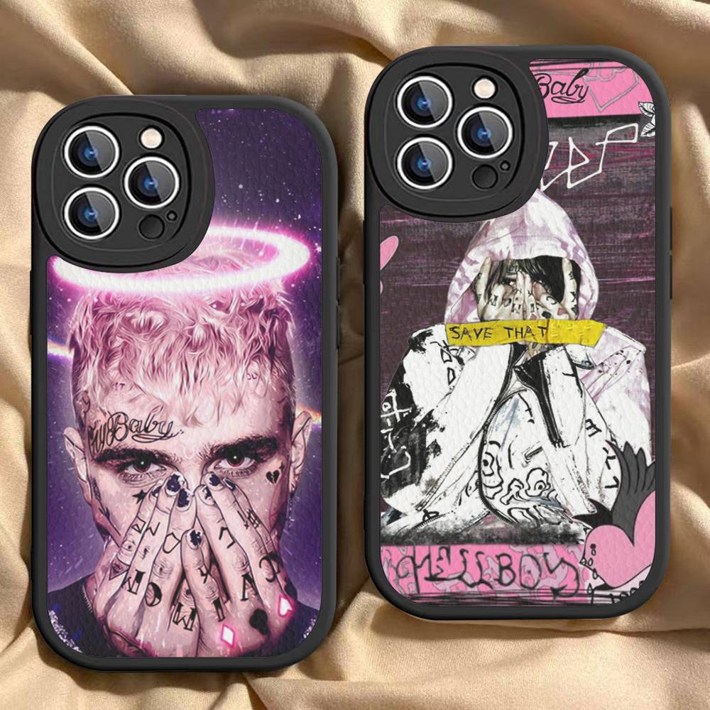 Emo Rapper Lil Peep Phone Case For IPhone 16 15 14 11 12 13 Pro Max Plus Back Leather Shell