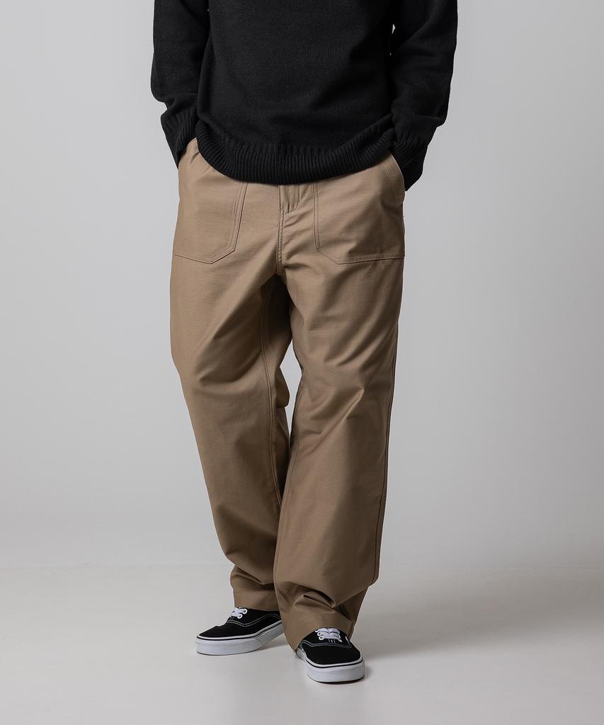 Dickies White Satin Fatigue Pants Khaki