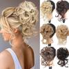 Messy Chignon Donut Hair Bun Scrunchies Elastic Hair Rope Rubber Band Synthetic Curly Hairpiece Black Brown False Hair
