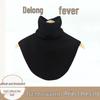 Unisex High-Neck Fleece Collar: Neck Warmer & Support for Hoodies, Autumn/Winter Wear