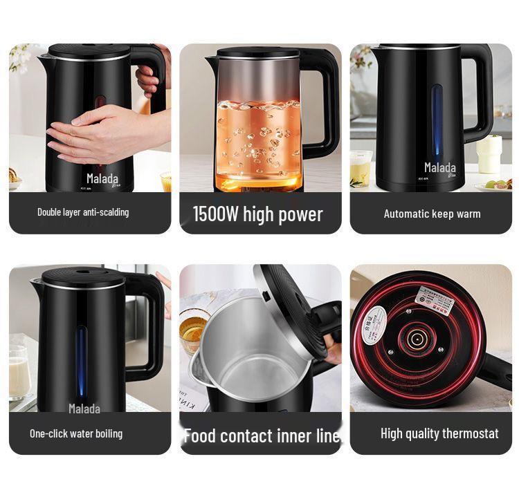 Wanlida Smart Electric Kettle - Keep Warm, Durable, Auto Power-Off, Large Capacity, Temperature Controlled Boiler.