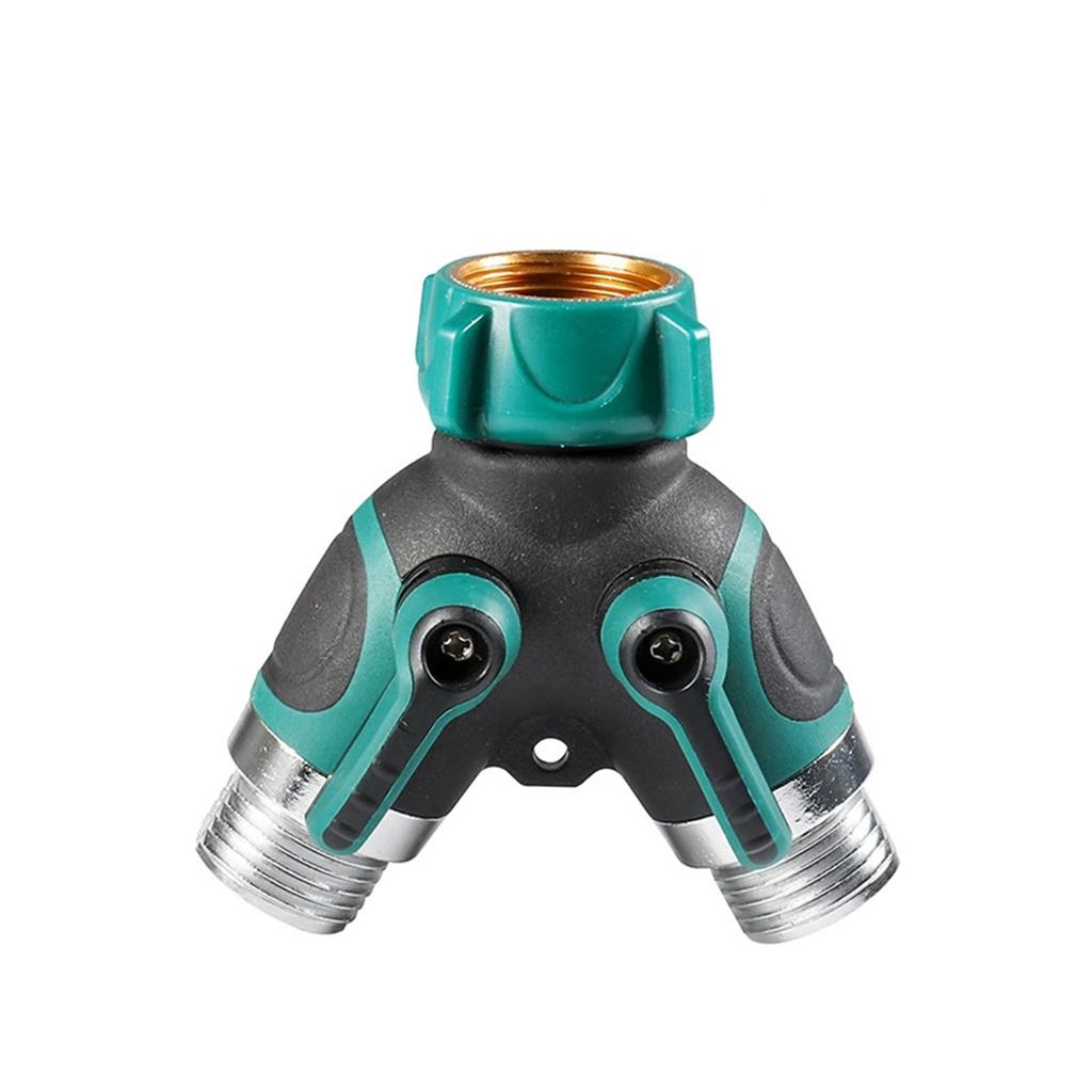 ABS Garden Hose Splitter 2 Way Y-shaped Alloy For Garden Watering Systems Connector For Garden