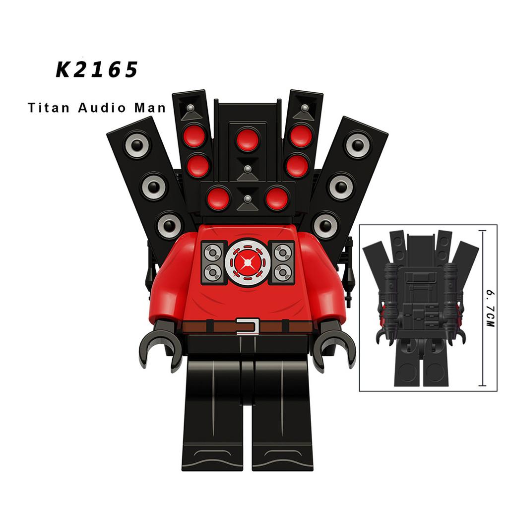 Skibidi Toilet Titan Speaker Man Action Figures Anime Block Toys Brick Model Toy for Kid Birthday New Year Christmas Gifts