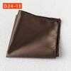 Striped Polyester Silk Pocket Square for Wedding or Business