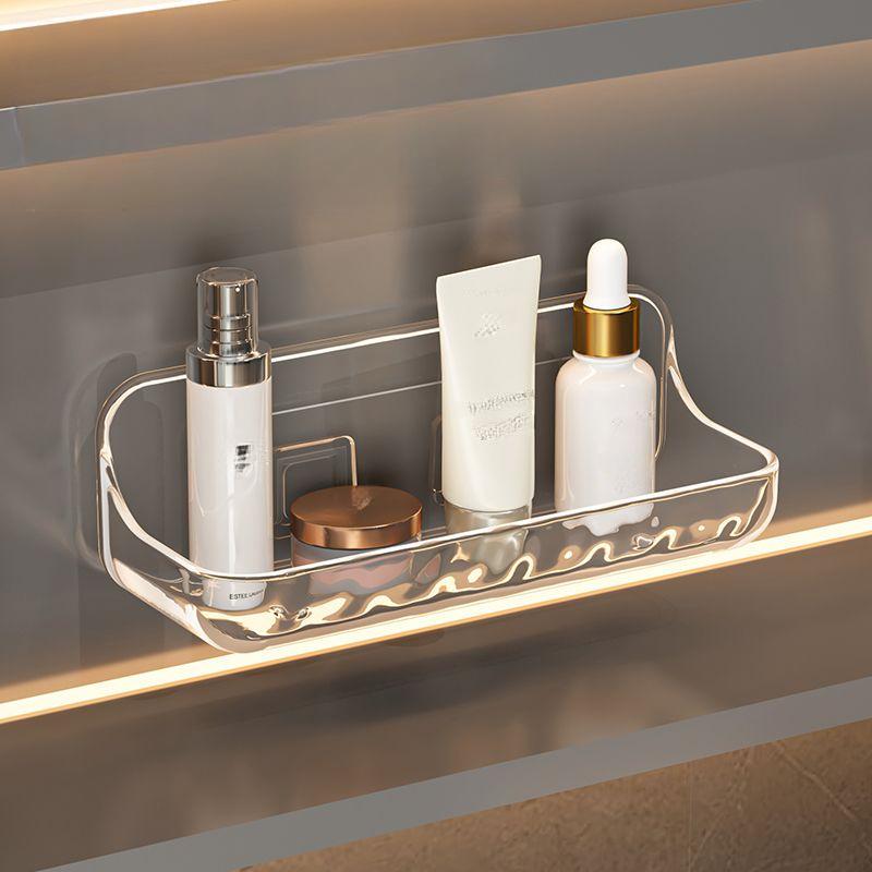 1pc Transparent Plastic Wall-Mounted Soap Dish | No-Drill Strong Suction Cup | Oval/Rectangular Design | Quick Drainage | Multifunctional