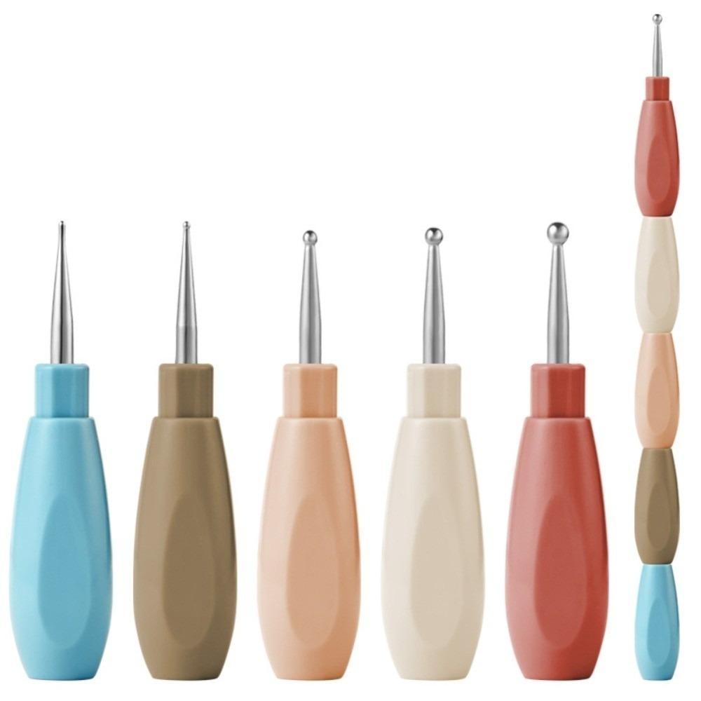 5Pcs Interlockable Nail Dotting Pen Multicolor Handle Rhinestone Picker Tool  Manicure Accessories
