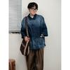Retro Denim Workwear Short Sleeved Shirt, Men'S And Women'S Summer Fashion Brand, Japanese Retro Half Sleeved Trend, Cool And Loose Shirt