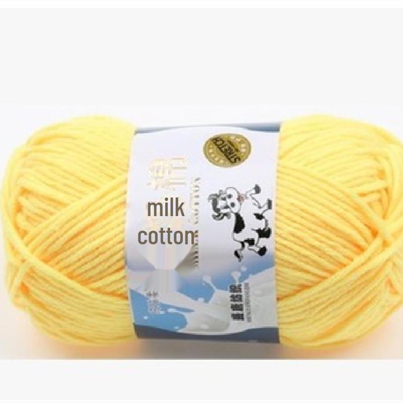 Milk Cotton Yarn Set for DIY Projects: Scarf, Crochet Slippers, Hand-Woven Bags