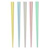 set of resin made in product number 264895 Dishwasher-safe chopsticks, 23cm, 5, professional-grade chopsticks, octagonal, pointed, pastel, colorful,