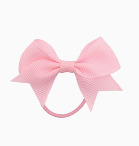 

Solid Color Ribbed Bow Hair Tie Elastic Hair Band for Women and Girls Soft Stretchy Hair Accessory with Decorative Bow Design One Size