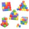 Early Educational Wooden Building Blocks 20mm 25mm 30mm Colorful Cubes Square Wood Toy  DIY Project