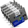 Set of 5 Suminey TZe-231 Compatible P-Touch Tapes, 12mm, Black Text On White, for Brother P-TOUCH PT-P710BT, PT-P300BTLT, and PT-J100W Label Makers, F