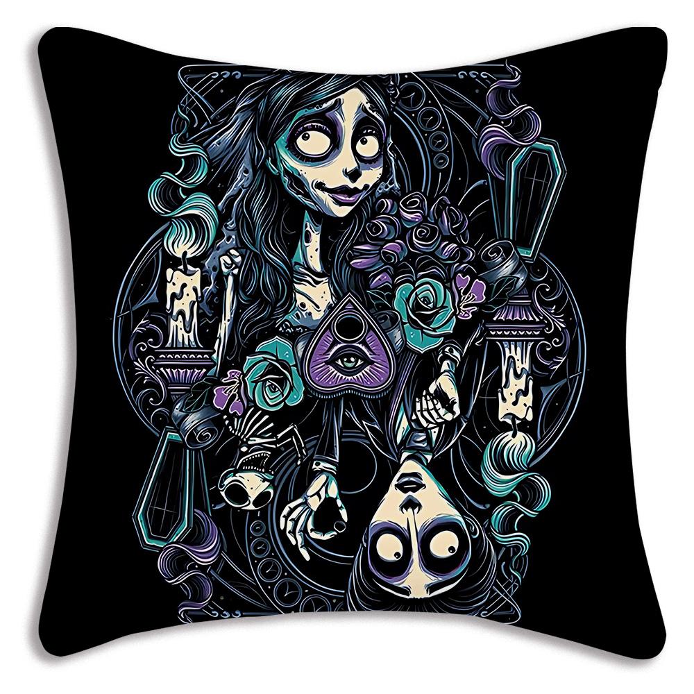 Cute Corpse For B-Bride Pillow Covers Cartoon Sofa Decorative Home Double-sided Printing Short Plush Cute Cushion Cover