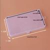 17.4cm Rectangular Transparent Plastic Storage Box with Lid for Cosmetics, Mobile Phones, and Hardware Accessories.