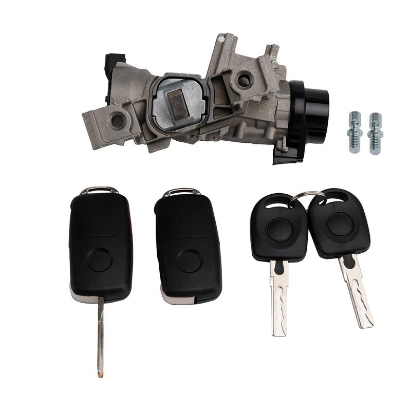 Artudatech 1K0905851B Ignition Switch Lock Cylinder w/2 Key For VW Jetta Golf EOS Rabbit