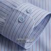 Shanshan Men's Long-Sleeve DP Non-Iron Striped Business Casual Shirt