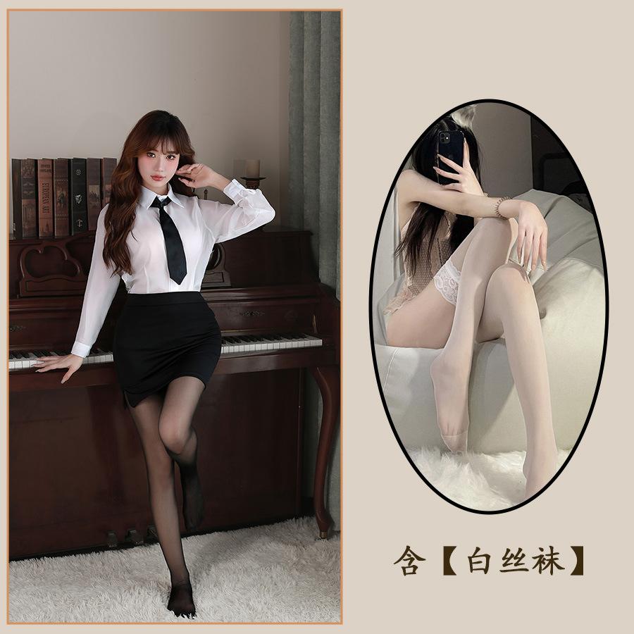Sexy Underwear Sexy Hip Wrap Female Secretary Skirt Seduction Teacher Nightclub Workplace Uniform Hot Seduction Suit