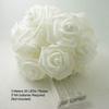 6M 40LED Rose Flower String Lights Battery Operated Foam Rose Fairy Garland Light for Home Bedroom Wedding Valentine's Day