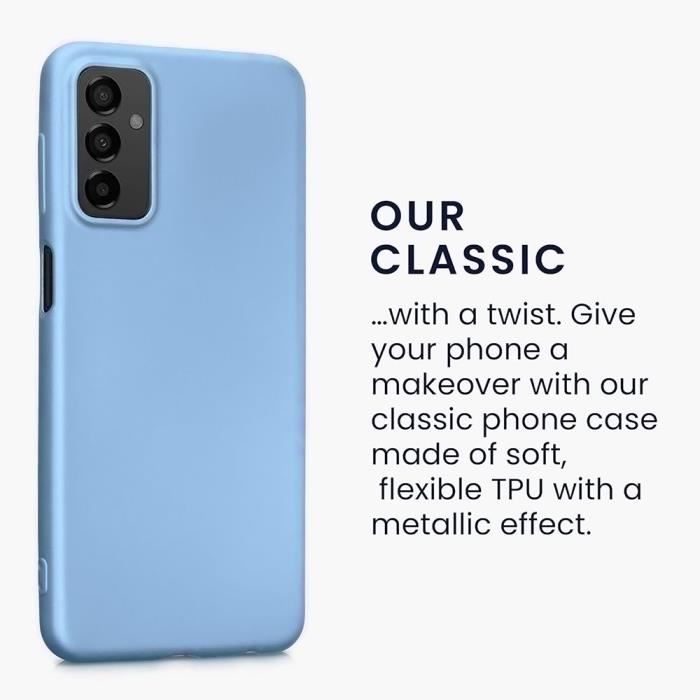 Protective Case - BOOLING - Samsung Galaxy M13/M23 5G - Silicone - Slim - Blue