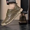 Men's Casual Shoes High Quality Breathable Retro Leather Outdoor Shoes Soft Comfy Wear-resistant Men Shoes Sneaker